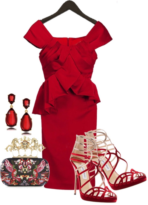 Polyvore-Valentines-Day-Casual-Red-Short-Long-Dresses-Ideas-For-Girls-Women-2014-1