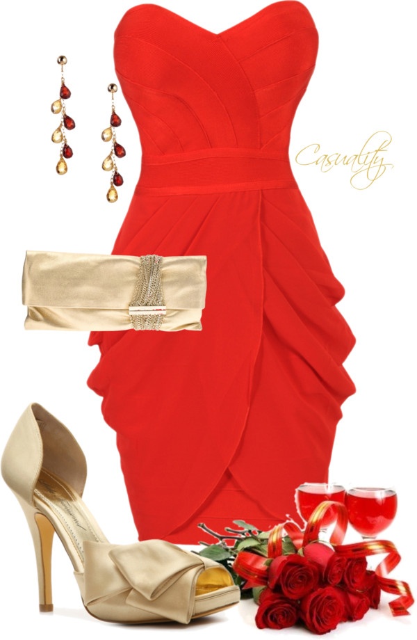 Polyvore-Valentines-Day-Casual-Red-Short-Long-Dresses-Ideas-For-Girls-Women-2014-2