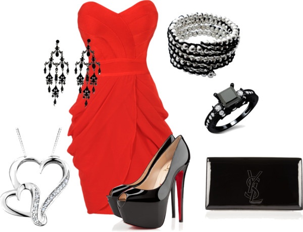 Polyvore-Valentines-Day-Casual-Red-Short-Long-Dresses-Ideas-For-Girls-Women-2014-7