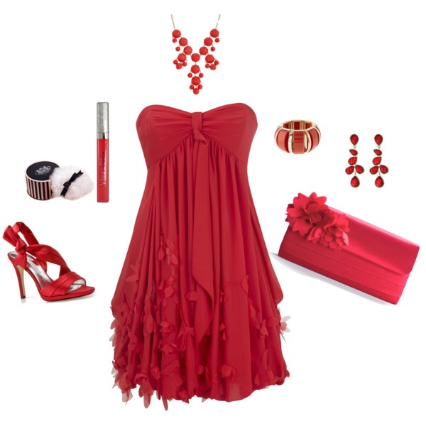 Polyvore-Valentines-Day-Casual-Red-Short-Long-Dresses-Ideas-For-Girls-Women-2014-8