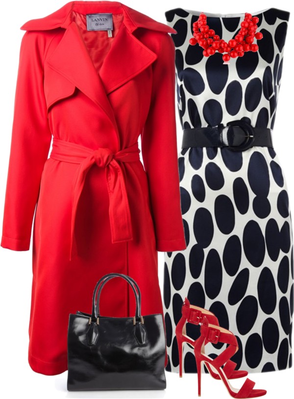elegant-dress-and-trench-coat-polyvore-outfit-combination-bmodish