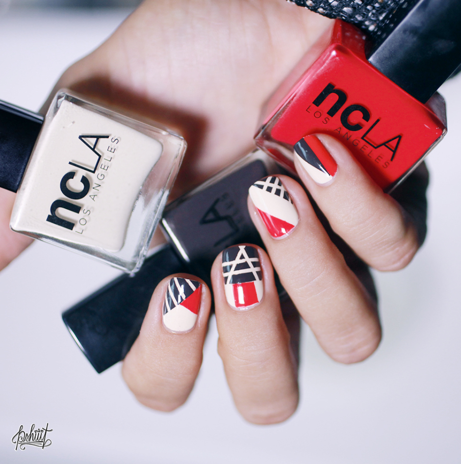 Dress Up Your Nails With Geometric Patterns