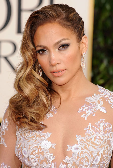 celebrity-inspired-wedding-hairstyles-golden-globes-2013-jennifer-lopez