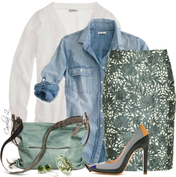 easter-outfit-with-denim-blouse