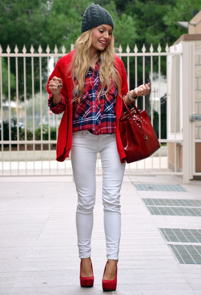 17 Stylish Ways To Wear Your Red Tartan Shirt This Spring