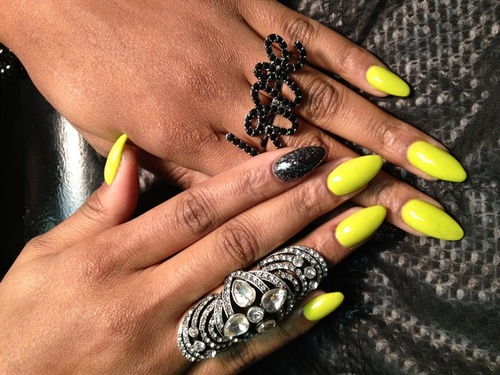 Neon-Rounded-Stiletto-Nails