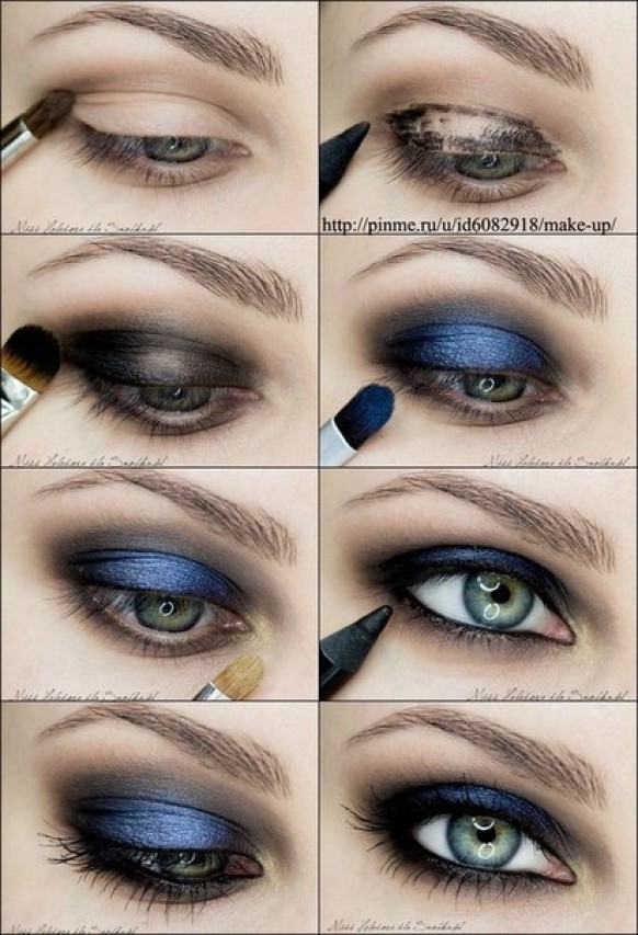 makeup-tutorial-for-blue-eyes-and-brown-hair