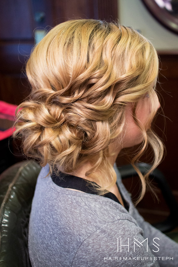 curly updo