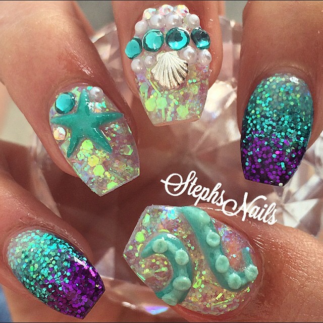 Amazing Ocean Inspired Nail Art Designs To Try This Summer