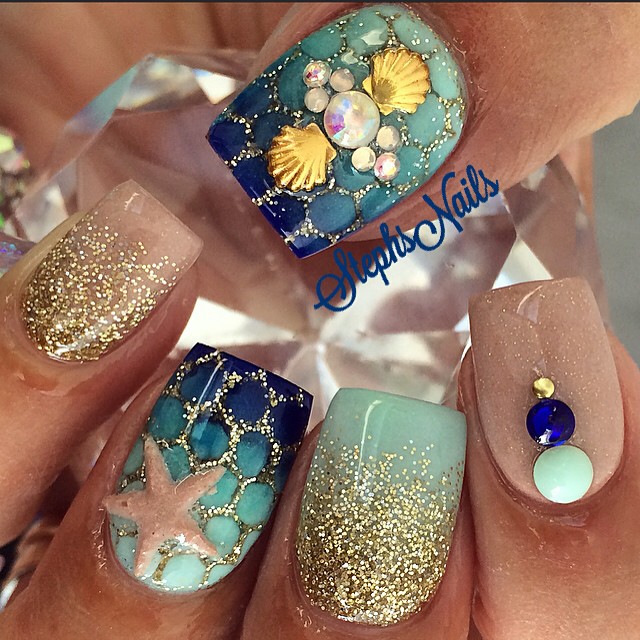 Amazing Ocean Inspired Nail Art Designs To Try This Summer