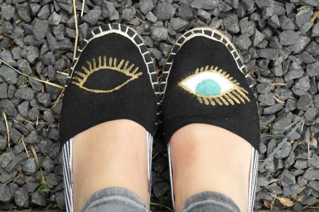 DIY Eye Wink Espadrilles 004 The result of your eye espadrille Former Parades