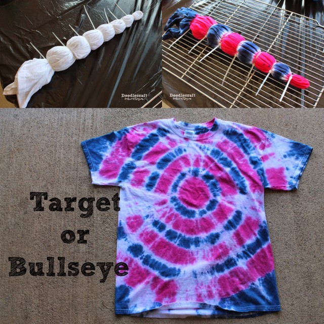 target or bullseye tie dye shirt pattern easy diy