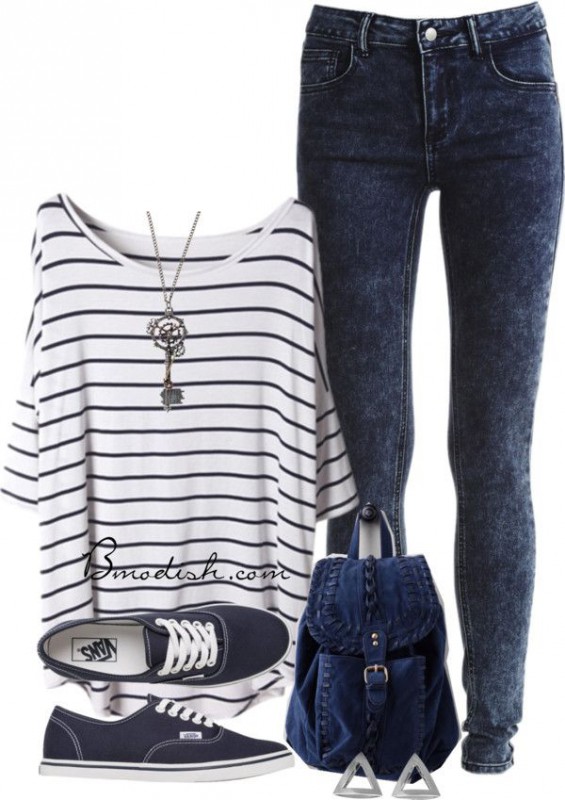 7-cute-outfits-for-school-with-striped-tops1