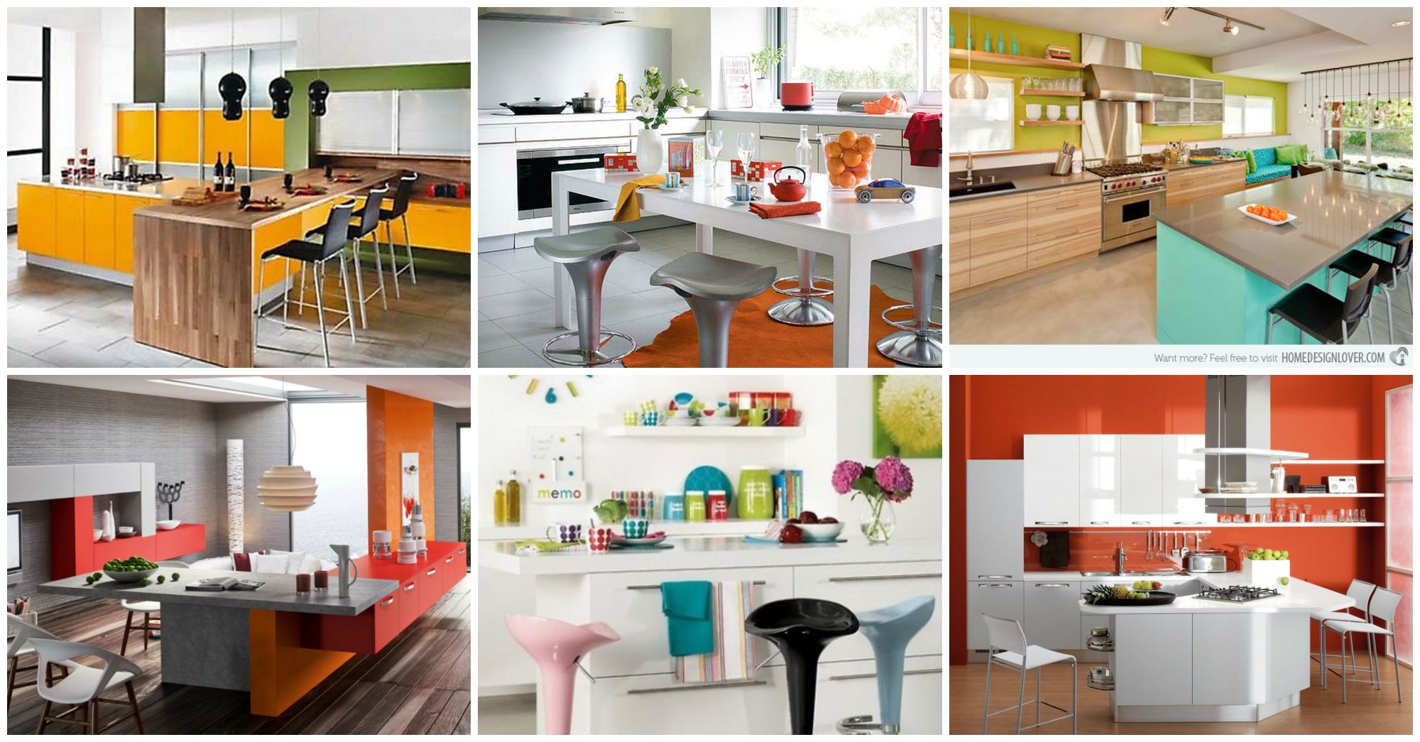 20 Colorful and Fashionable Kitchen Designs You Have to See Now