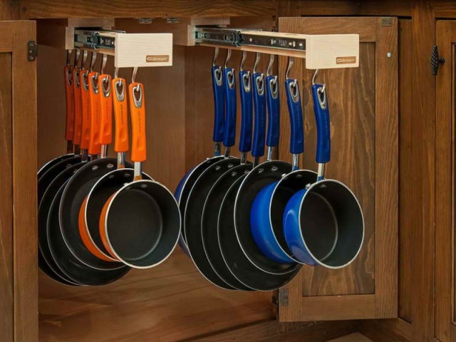 pots and pans storage ideas