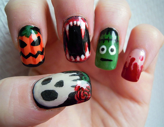 23 Frighteningly Amazing Halloween Nail Designs