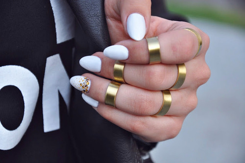 white nails