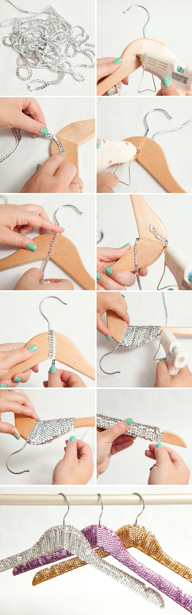 How To Make Sequin Hangers