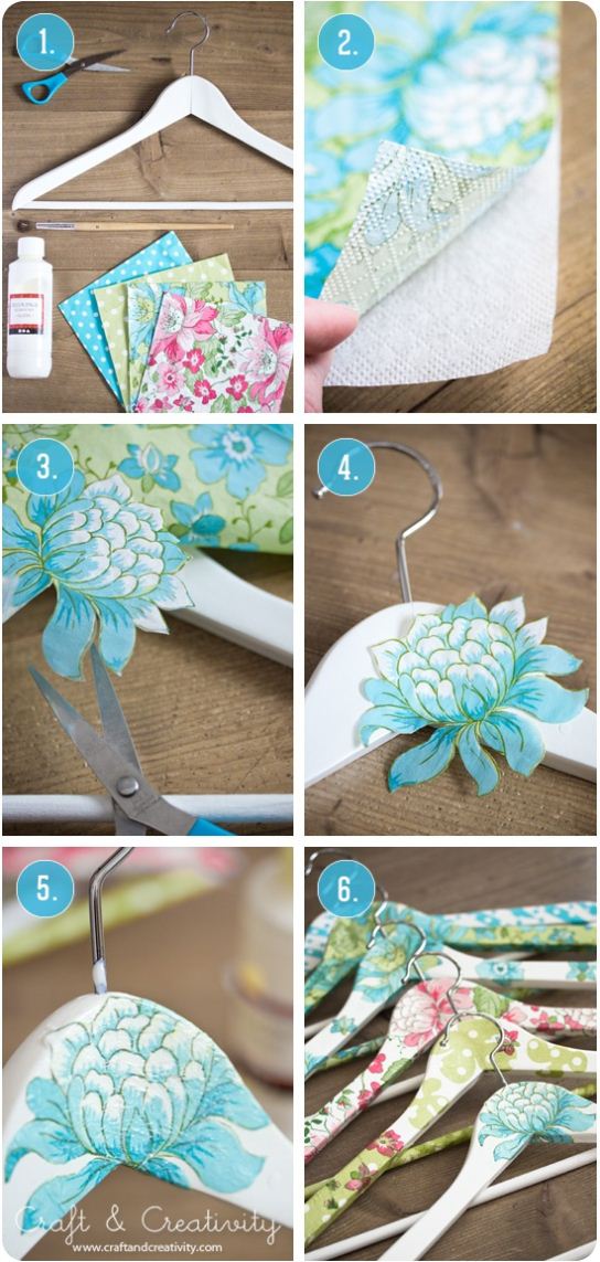 floral hanger idea