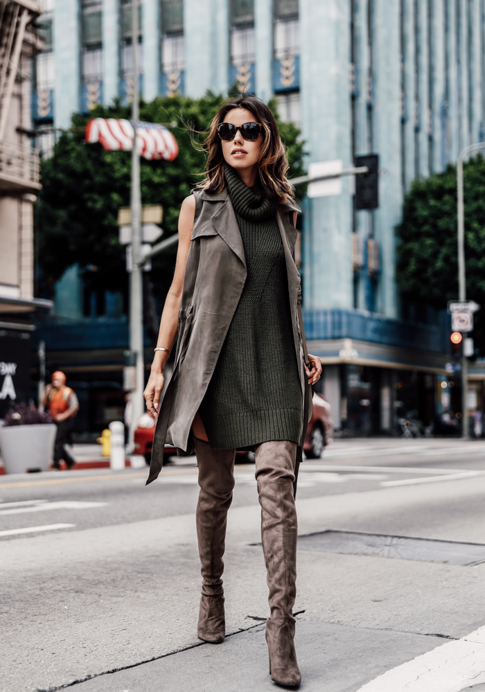 13 Fancy Ways to Style Over the Knee Boots This Fall