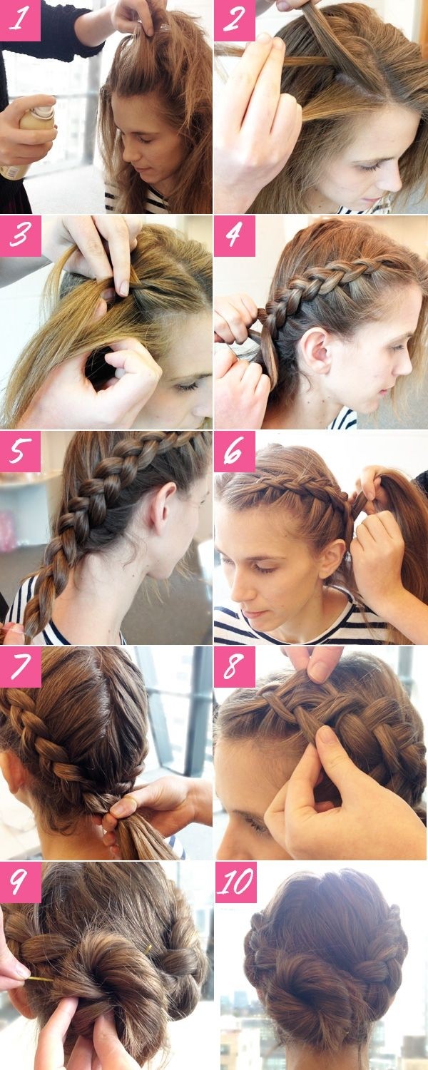 Cute Braided Updos for Long Hair Tutorial