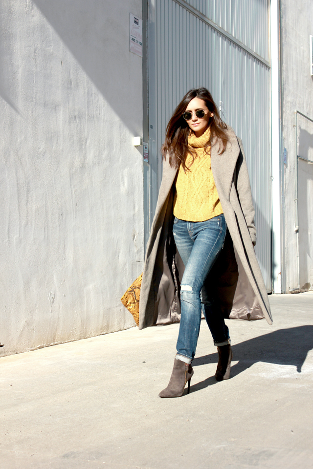 mustard sweater