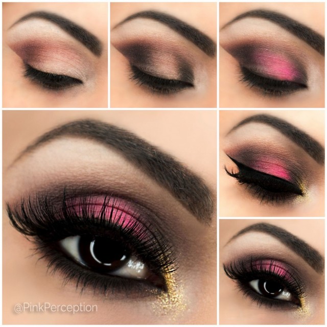 pink smokey makeup