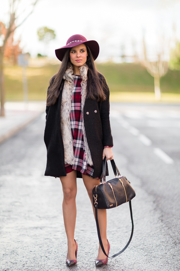 plaid dress