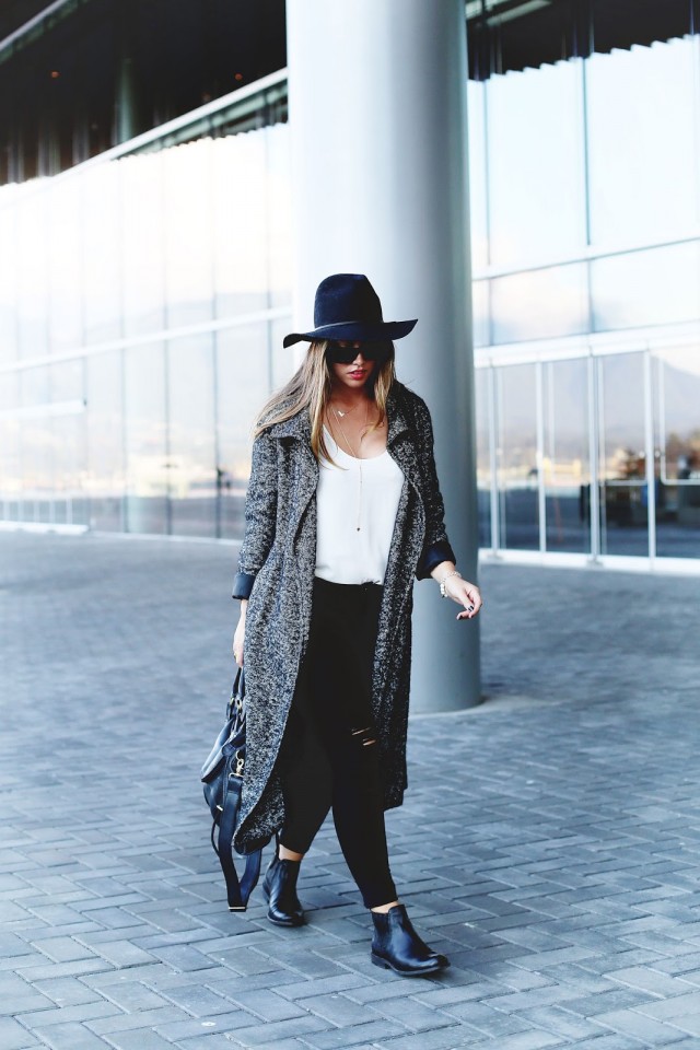 grey coat