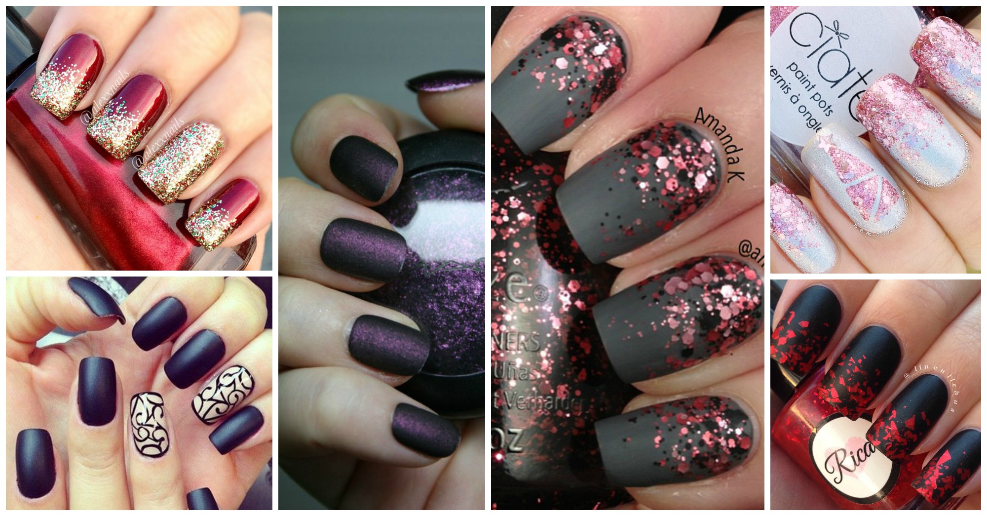 10. Glitter Gradient New Year's Nails - wide 3