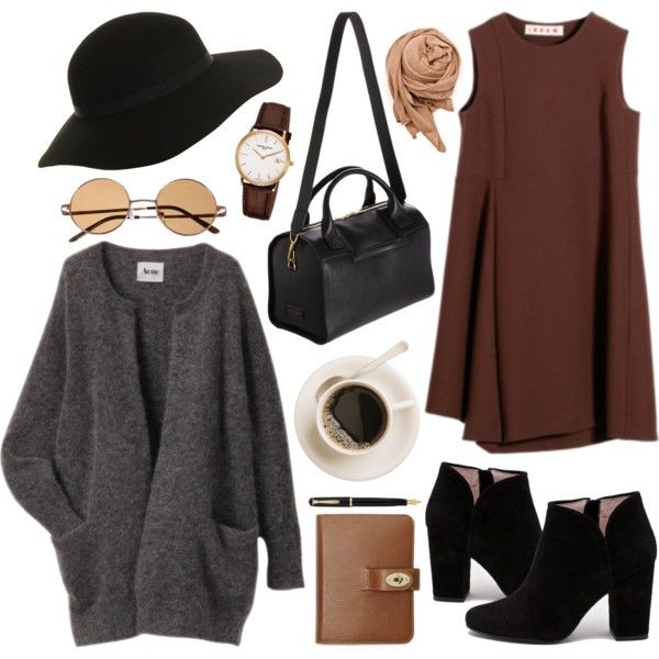 Marvelous Polyvore Outfits With Dresses To Copy This Winter