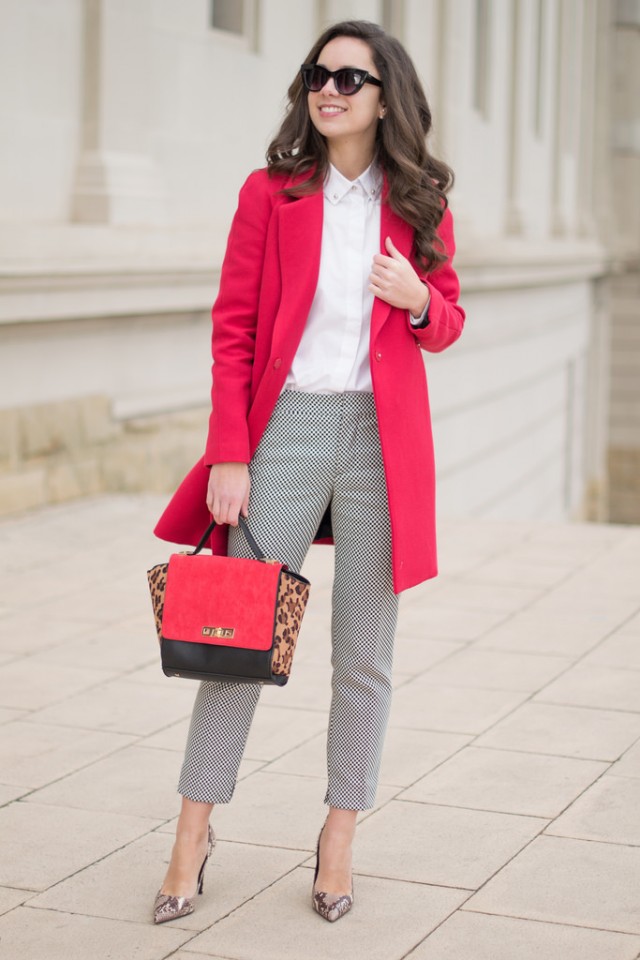 pink coat