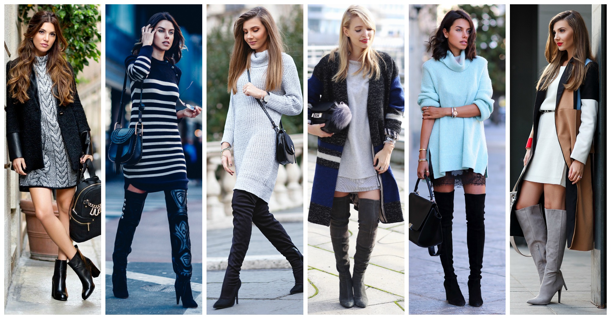 Fabulous Winter Outfits With Knitted Dresses