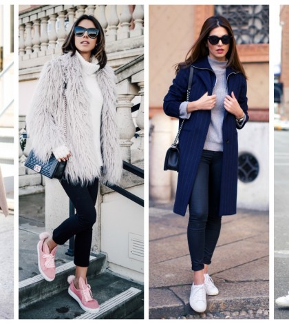 Beautiful Casual Outfits with Sneakers to Wear This Winter