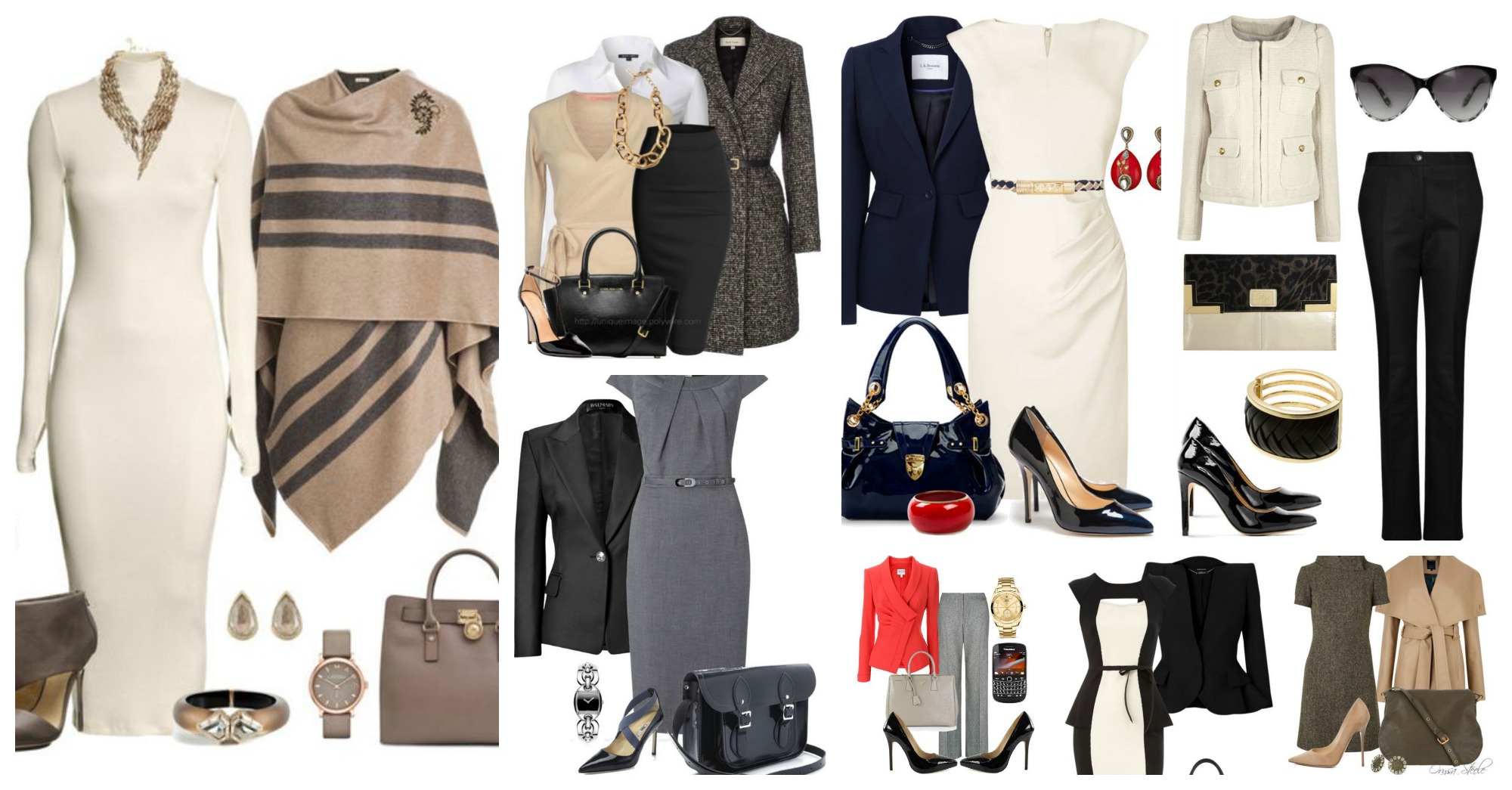 Modern Winter Polyvore Outfits to Wear to Work