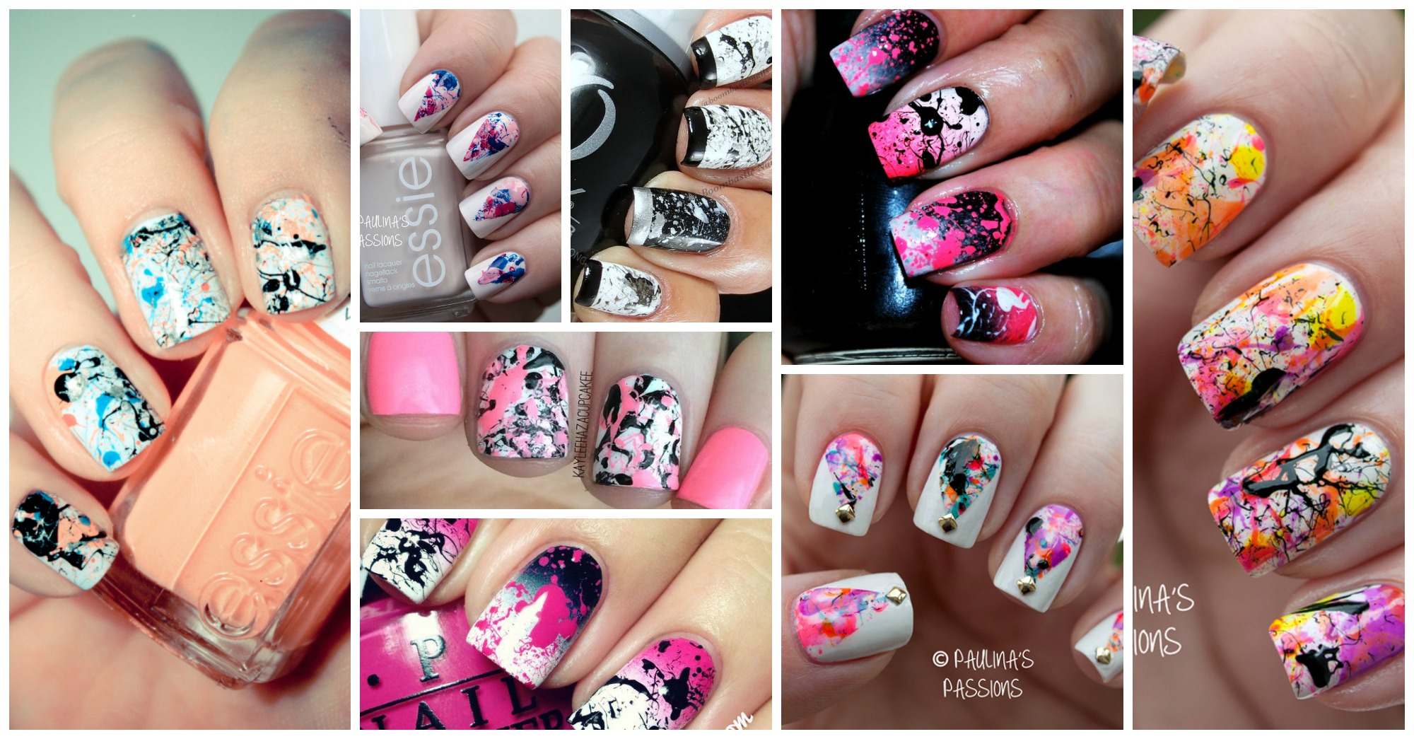 Lovely Splatter Nail Designs That Will Impress You