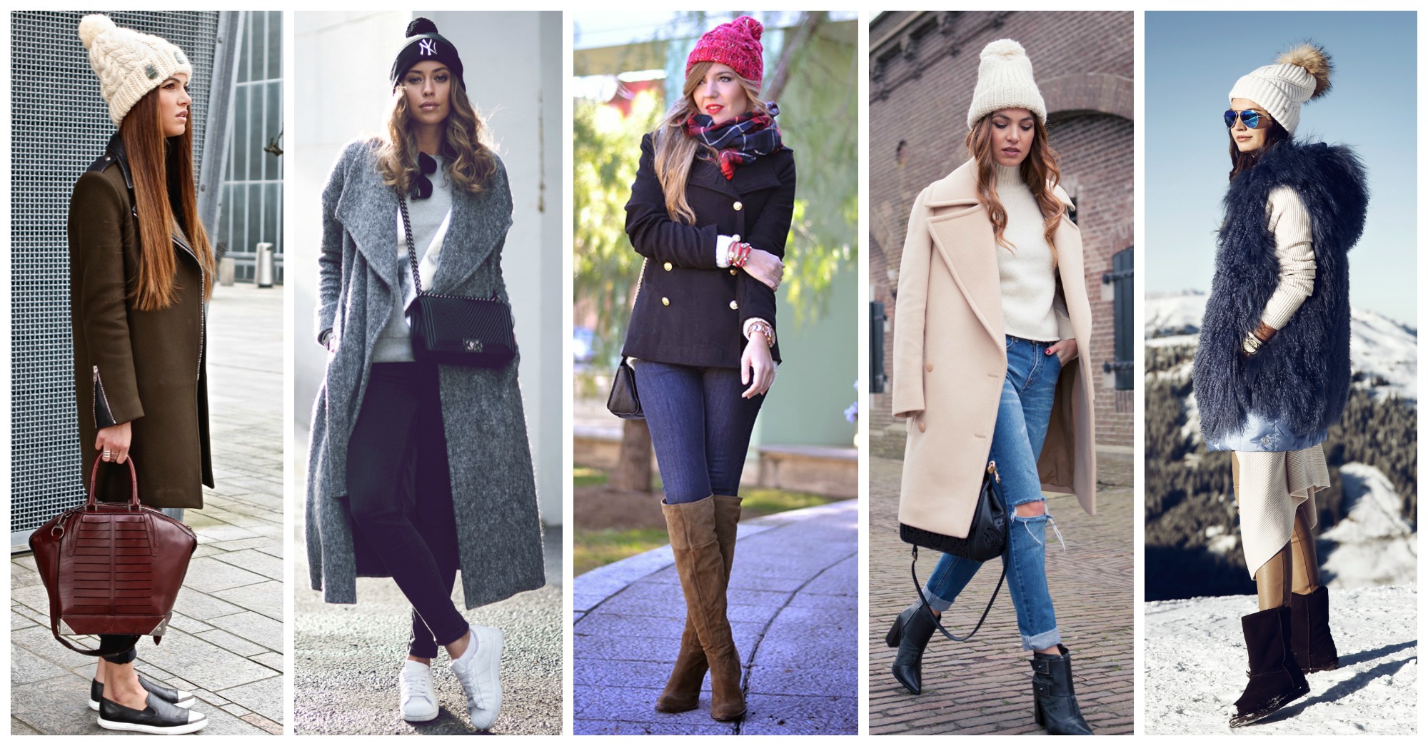 15 Lovely Outfits with Pom-Pom Beanies