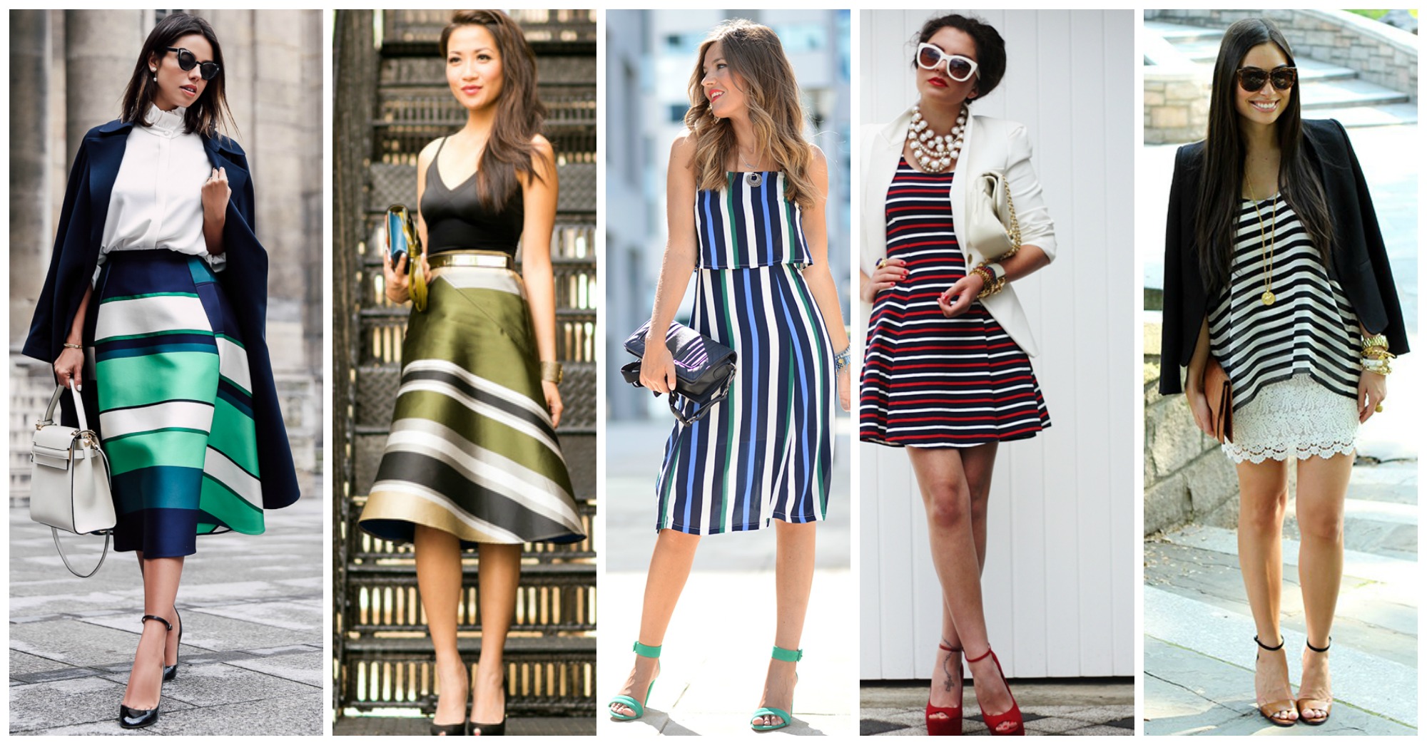 10 Fashionable Outfits to Follow the Striped Trend