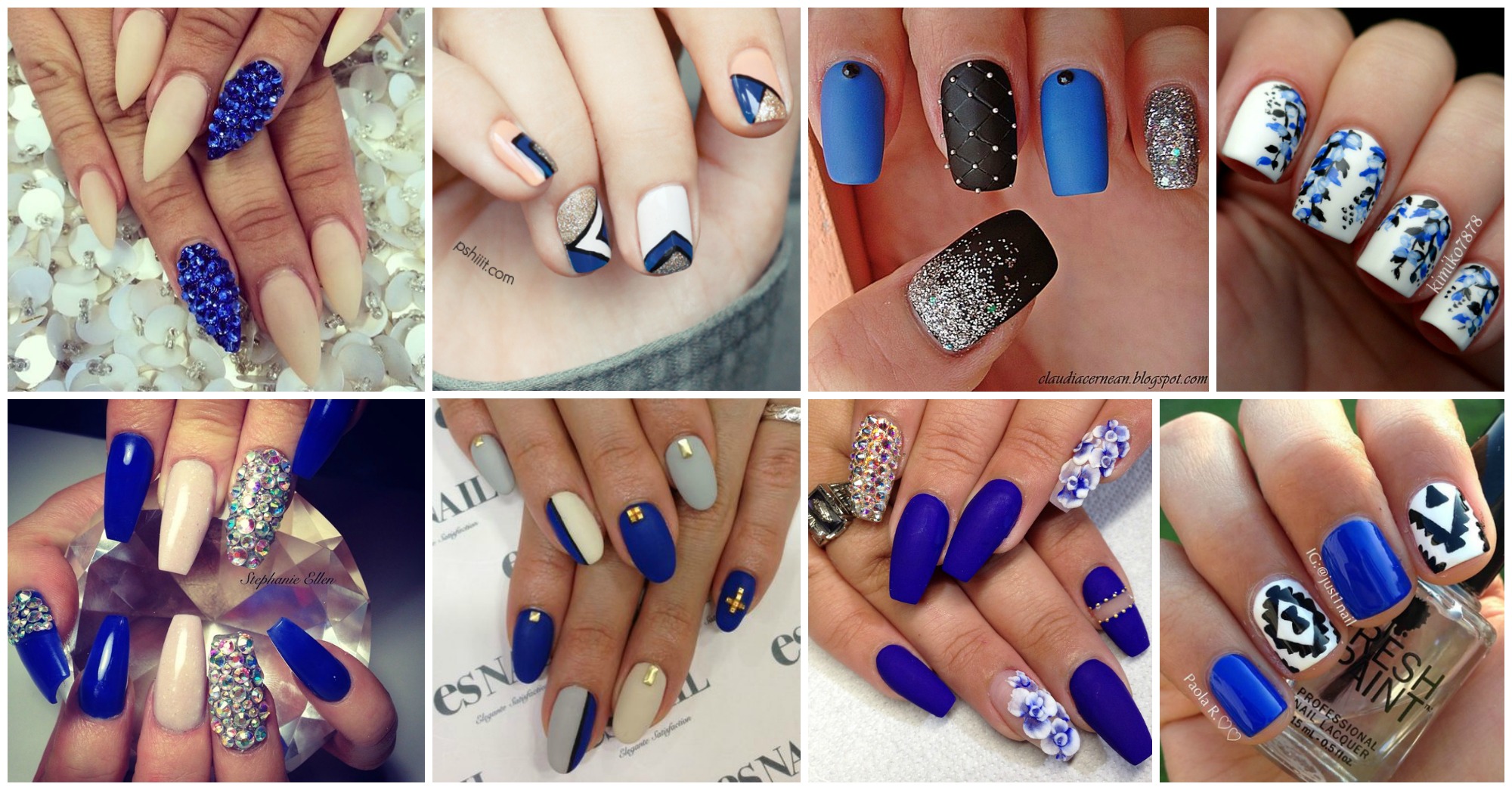 17 Lovely Blue Nail Designs That Will Leave You Speechless