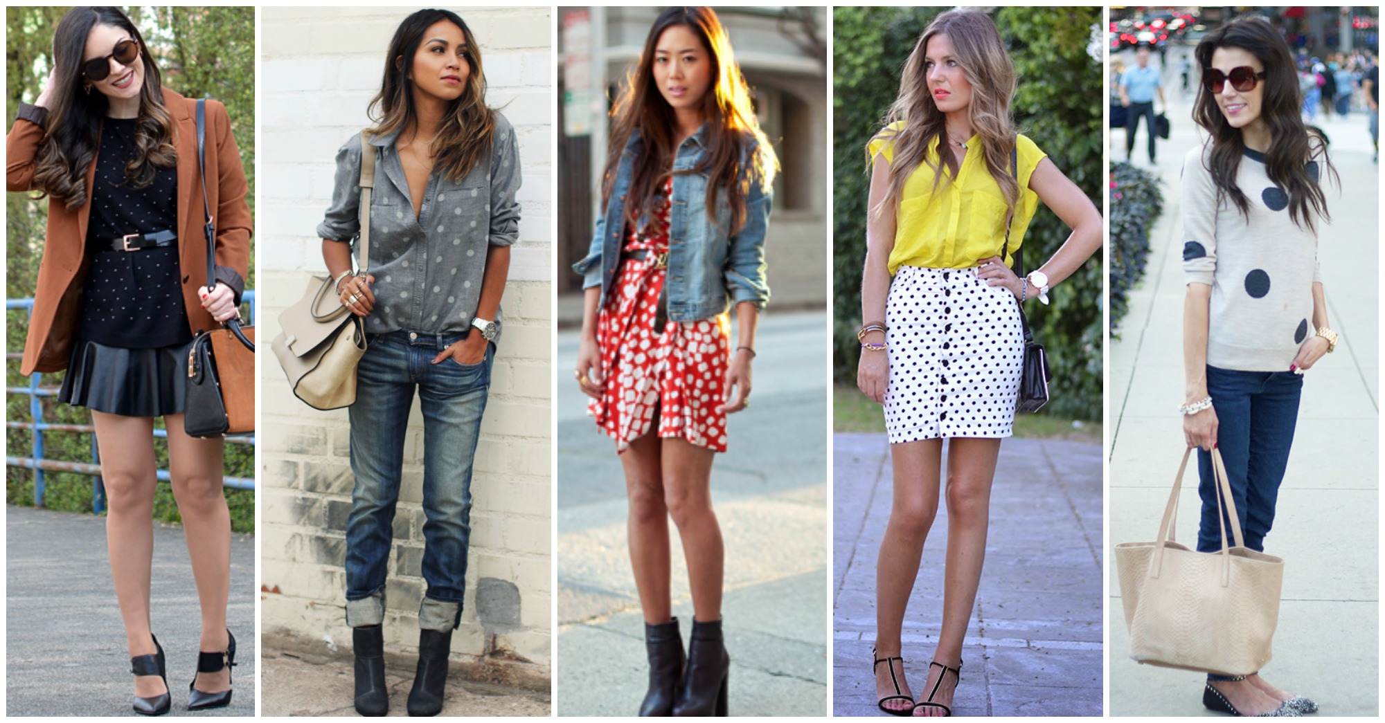 15 Fashionable Ideas of How to Wear Polka Dots This Spring