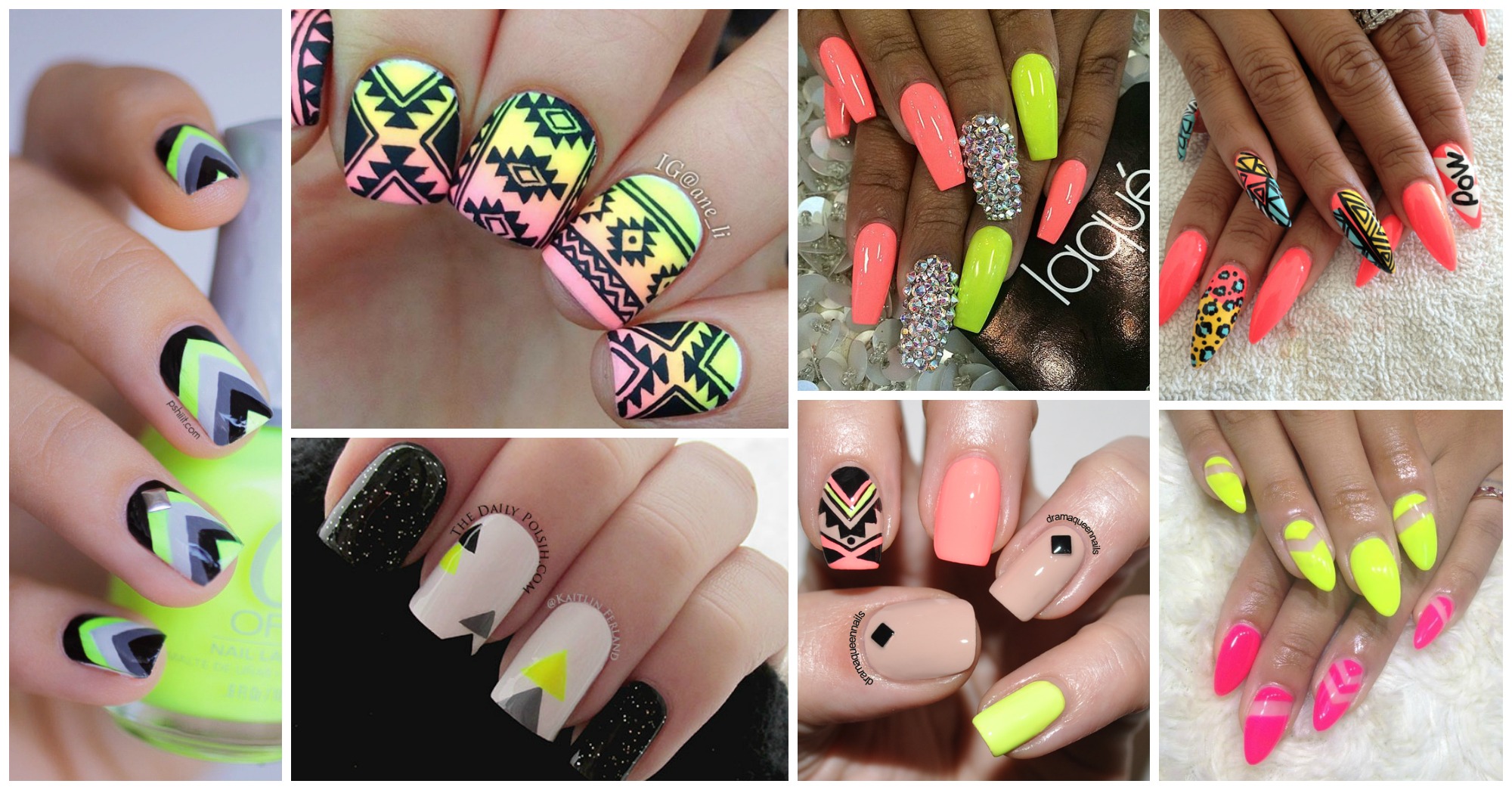 SUMMER NEON NAILS