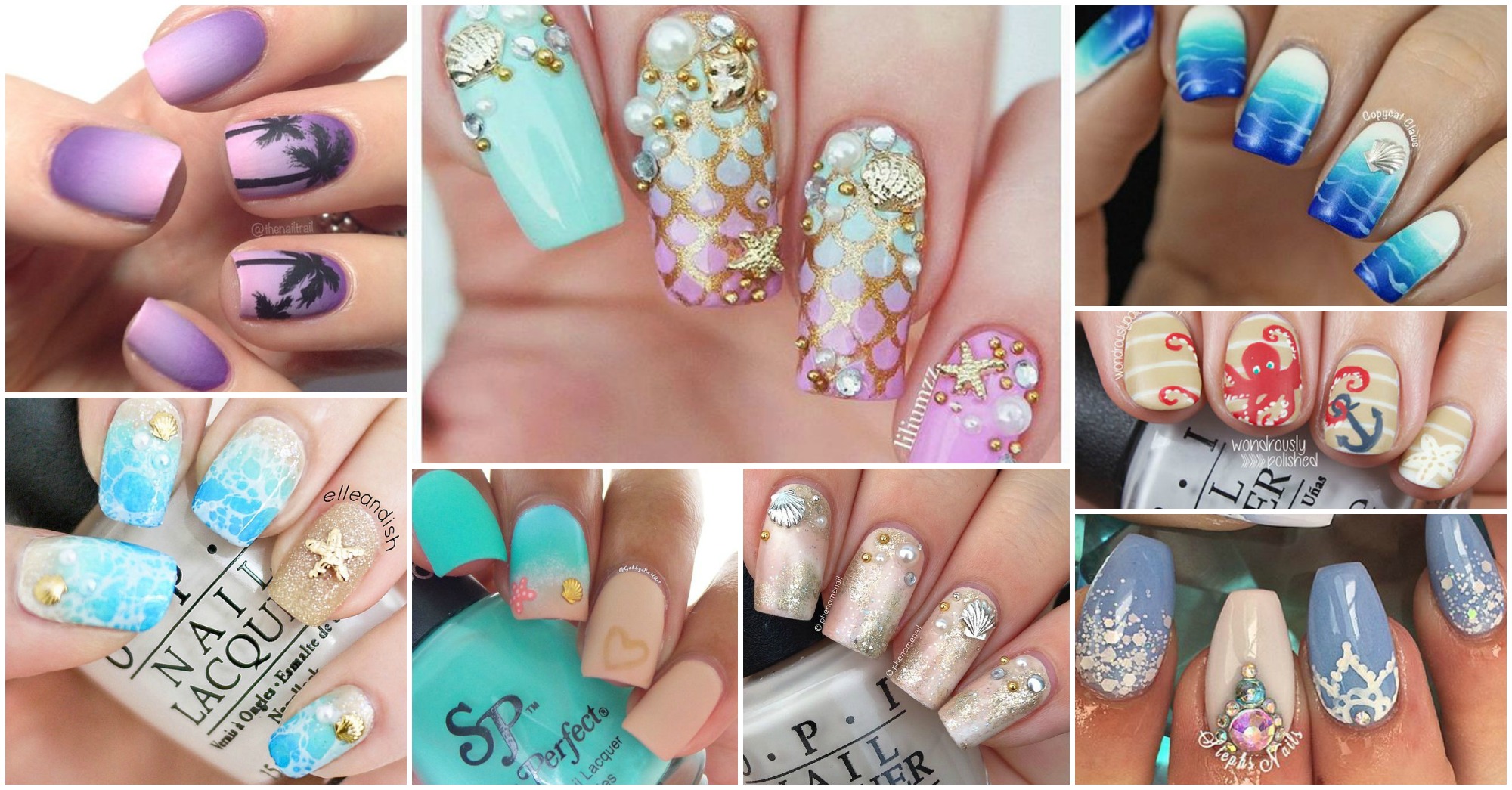 20 Lovely Ocean Inspired Nail Designs That Scream Summer