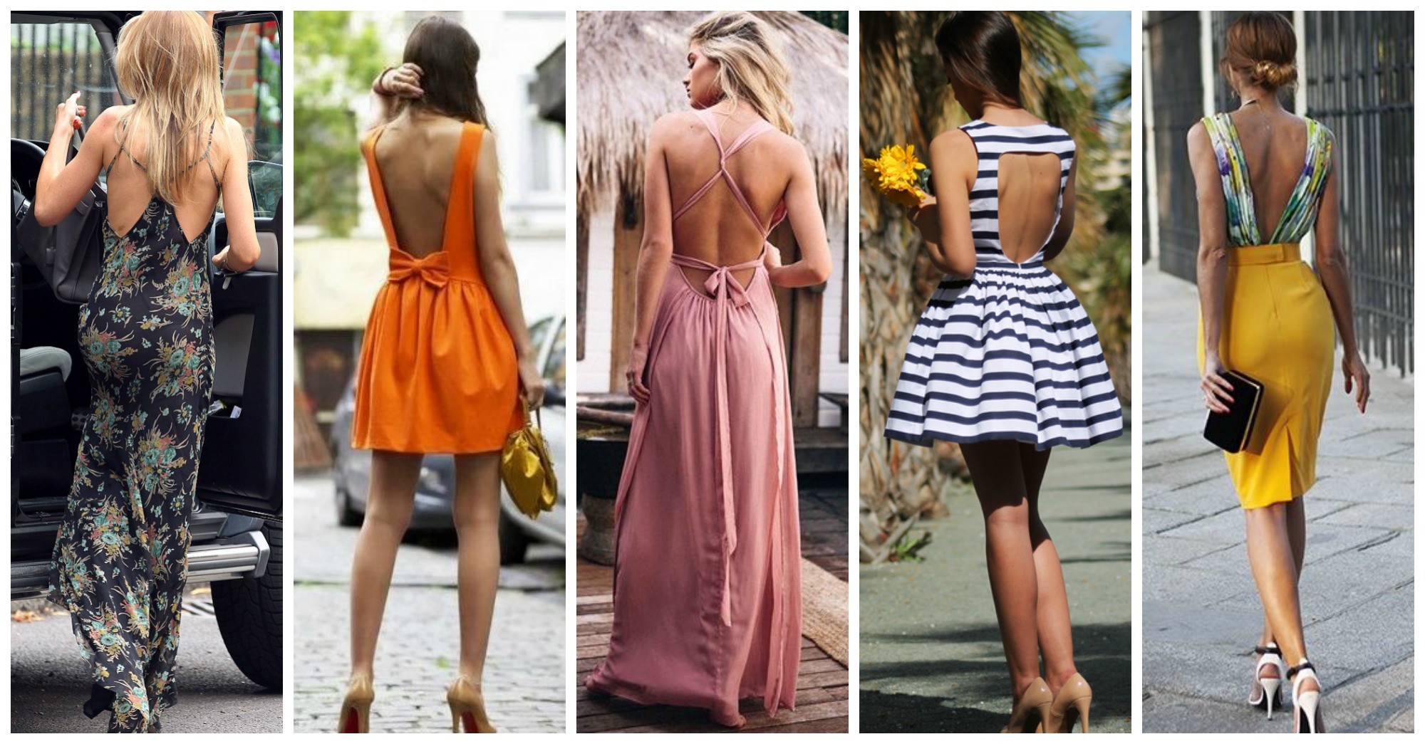 16 Fashionable Backless Dresses and Tops to Wear This Summer