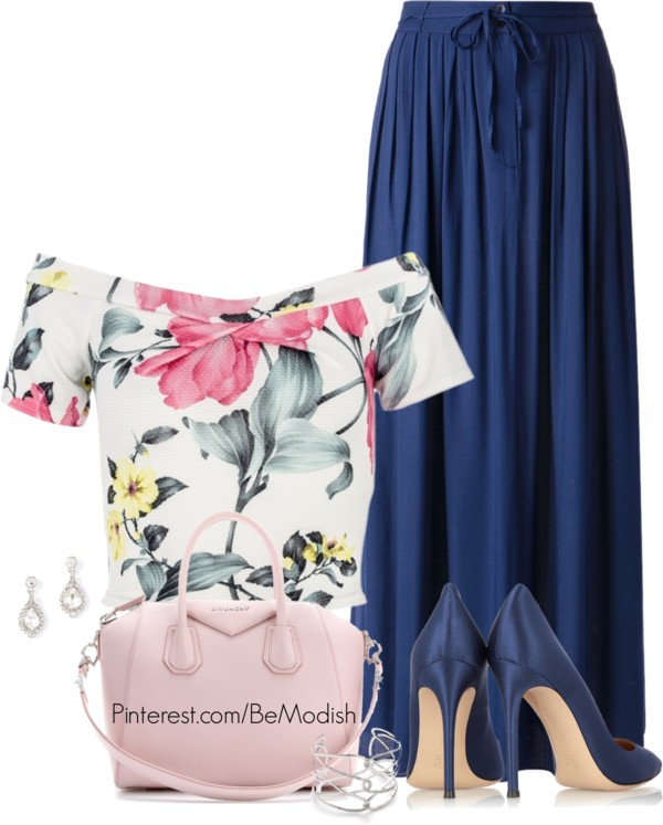 15 Polyvore Outfits with Maxi Skirts to Wear This Summer