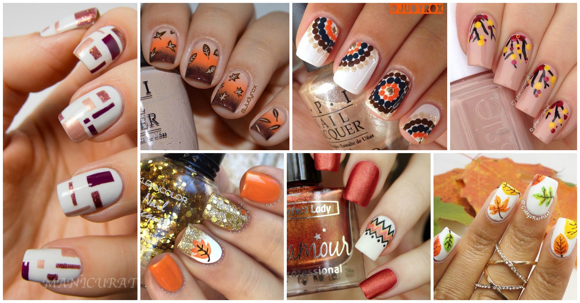 cute fall nail design