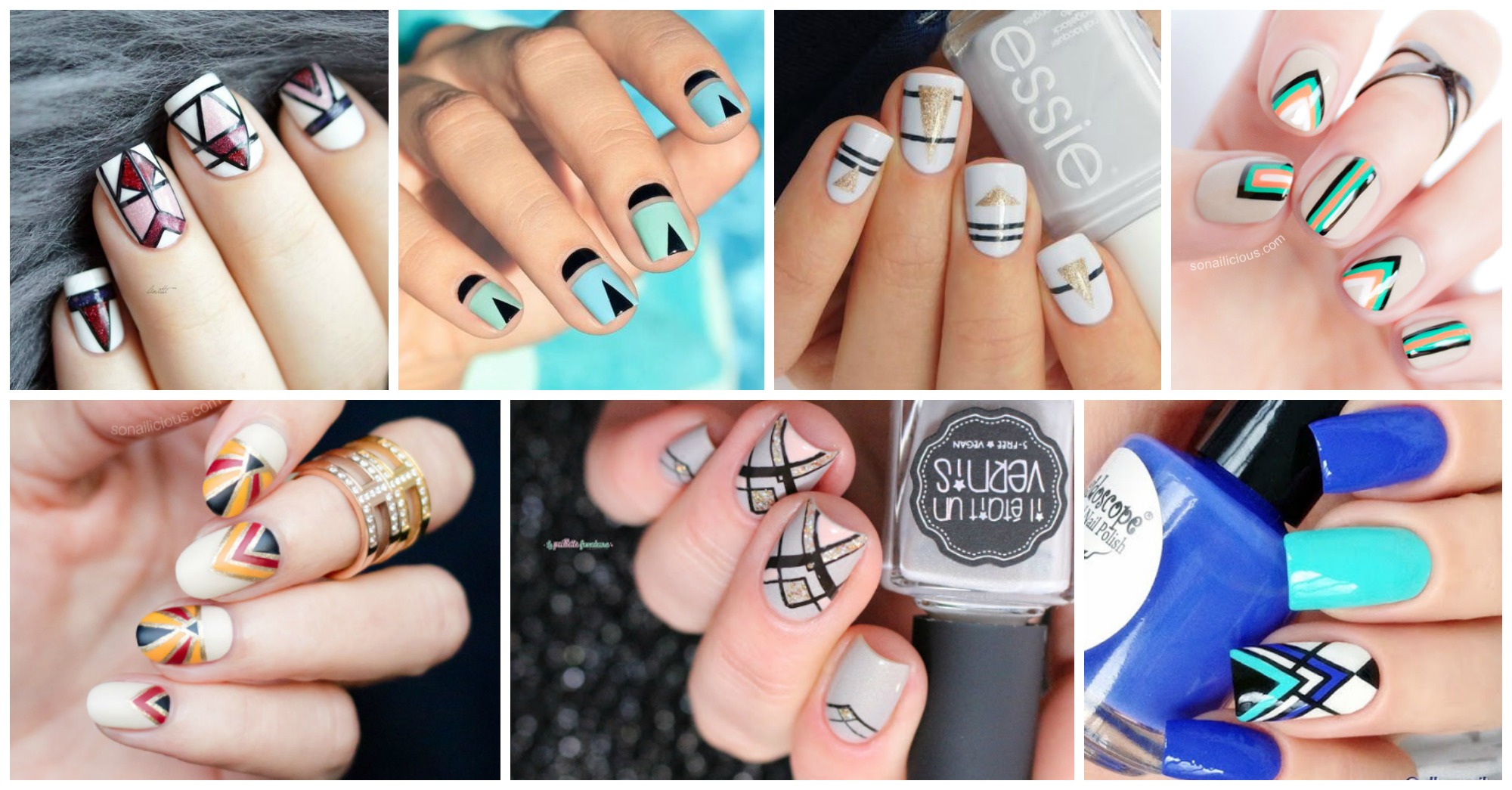 10 Beautiful Geometric Nails That Will Catch Your Eye