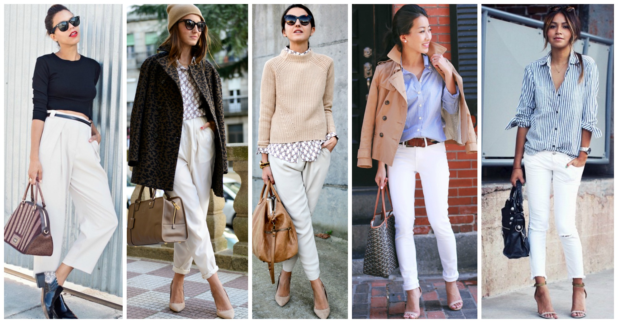 10 Chic Ways to Wear Your White Pants in Fall