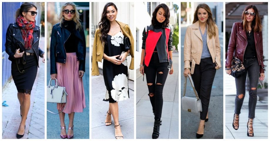 17 Outstanding Outfits with Leather Jackets to Wear This Fall