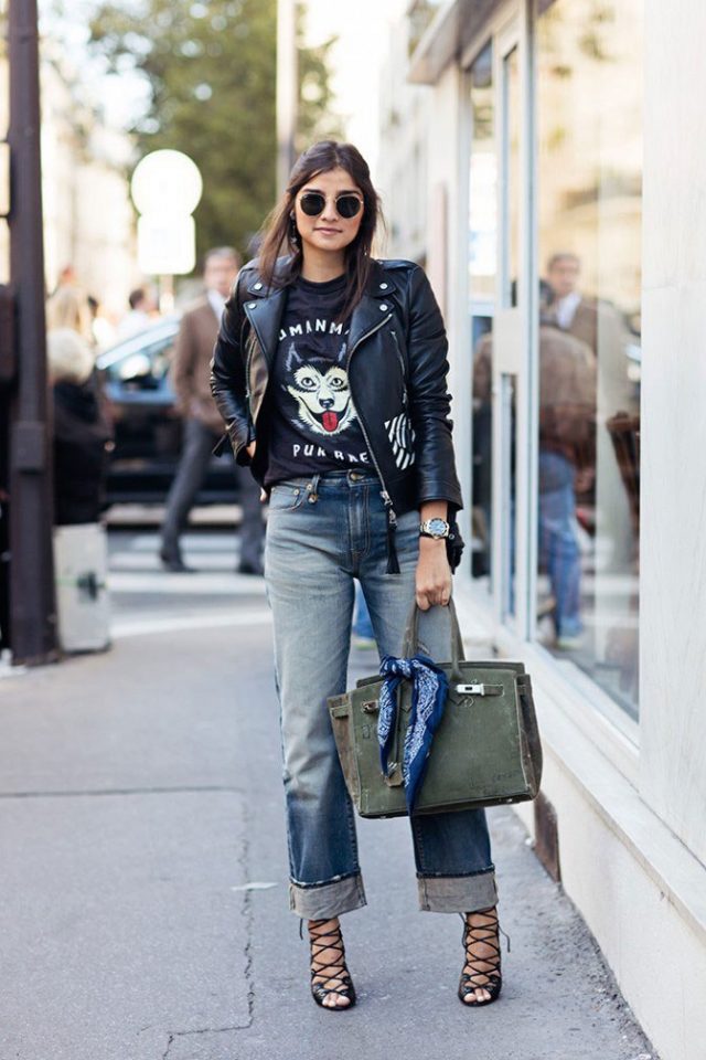 17 Outstanding Outfits with Leather Jackets to Wear This Fall | Fashion ...