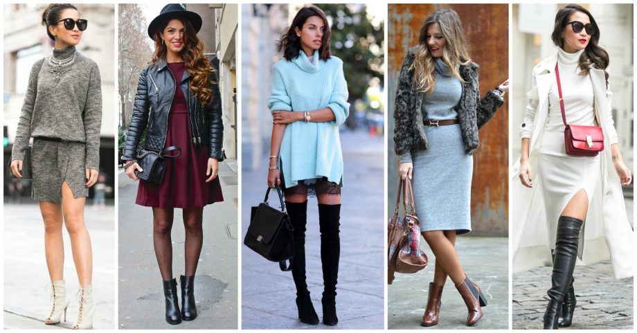 14 Fashionable Fall Outfits With Dresses